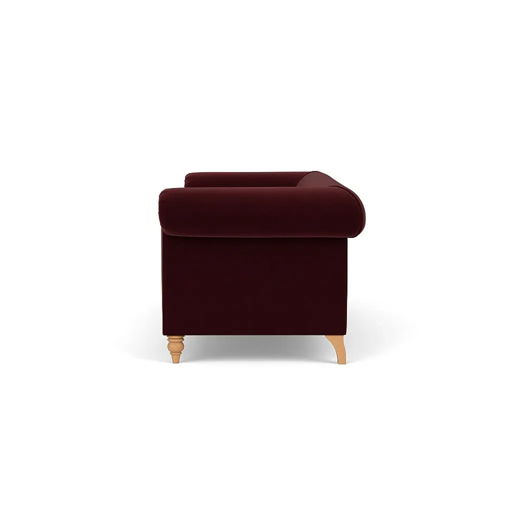 4-Seater Sofa - Dark Rosehip, Matt Velvet
