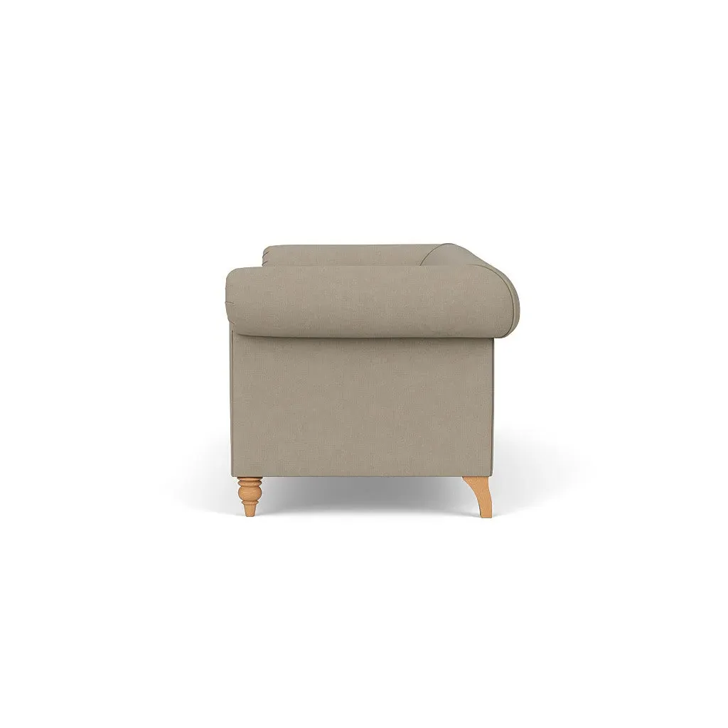 4-Seater Sofa - Dove Grey, Linen Mix