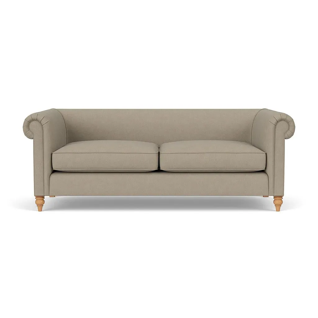 4-Seater Sofa - Dove Grey, Linen Mix