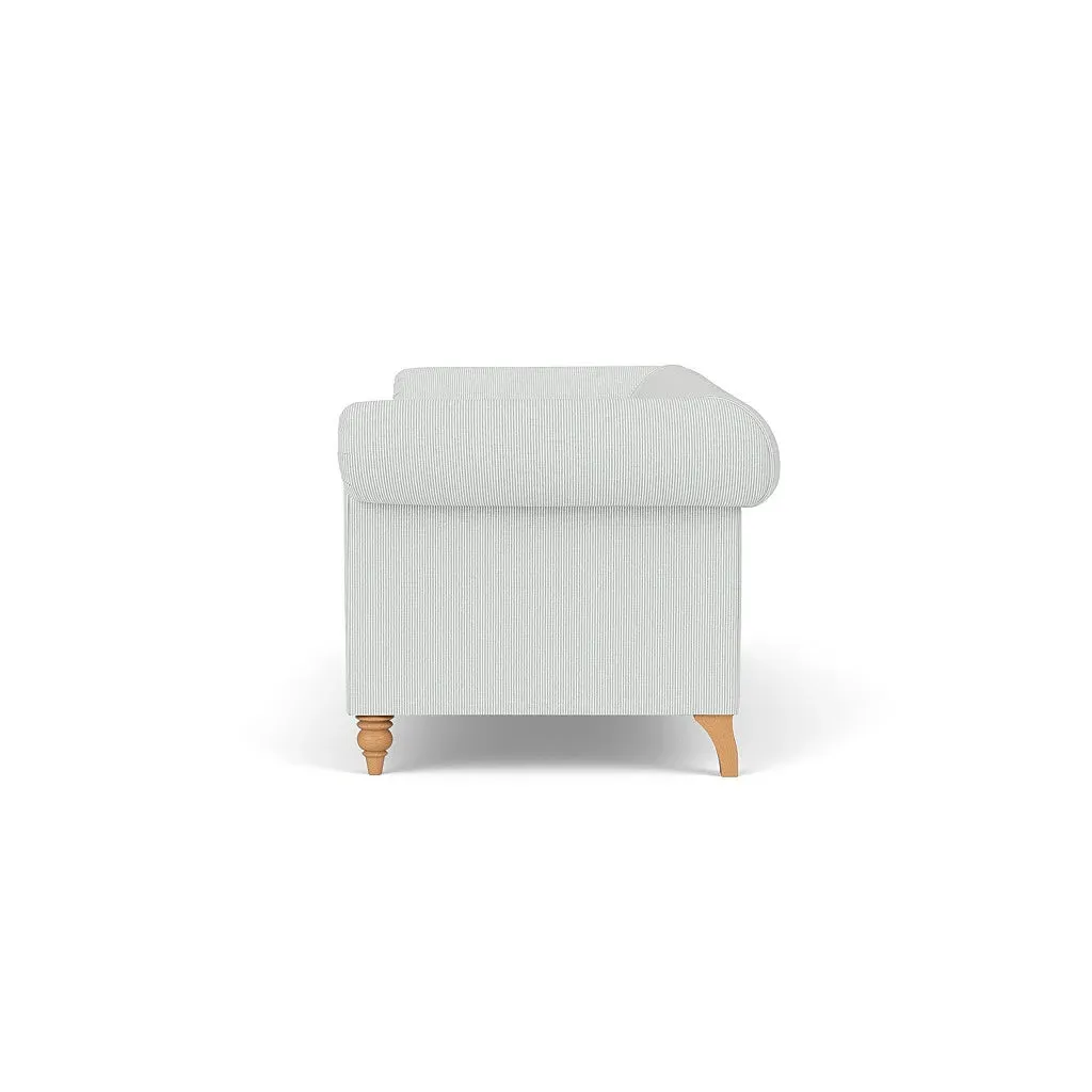 4-Seater Sofa - Duck Egg, Broadway Stripe
