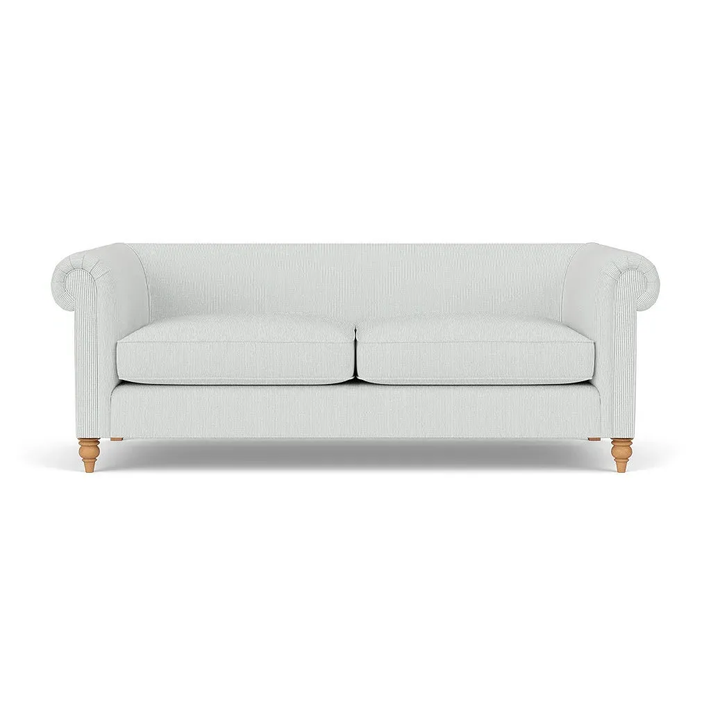 4-Seater Sofa - Duck Egg, Broadway Stripe