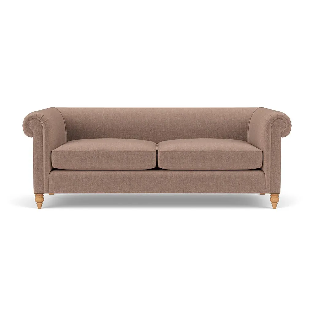 4-Seater Sofa - Dusky Rose, Eco Chenille