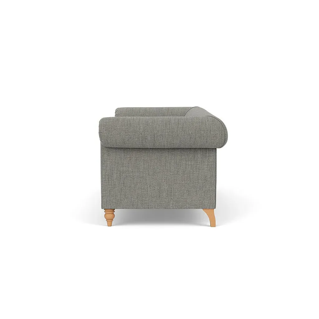 4-Seater Sofa - Grey Marl, Rustic Weave