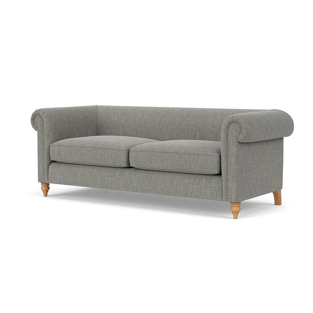4-Seater Sofa - Grey Marl, Rustic Weave