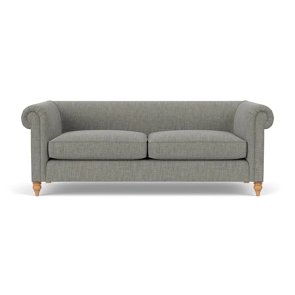 4-Seater Sofa - Grey Marl, Rustic Weave