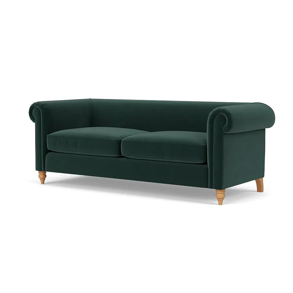 4-Seater Sofa - Lake, Matt Velvet
