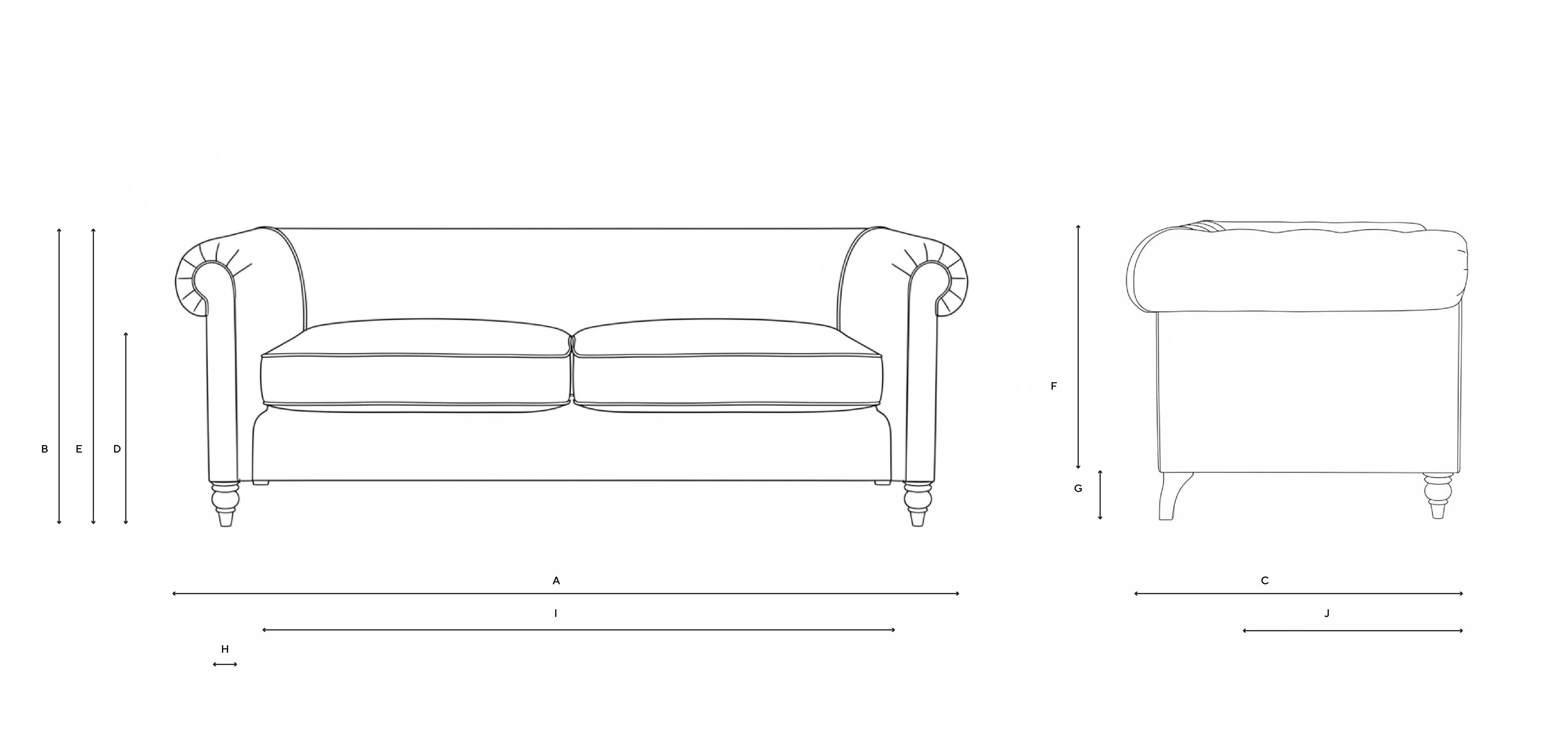 4-Seater Sofa - Sage, Aquaclean Oxford