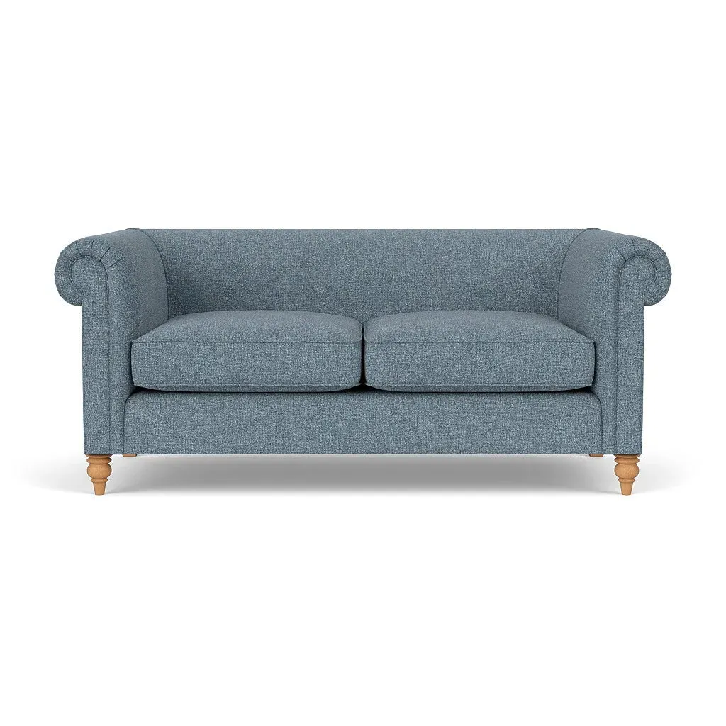 Rayner 3-Seater Sofa - Mid Blue, Aquaclean Oxford image