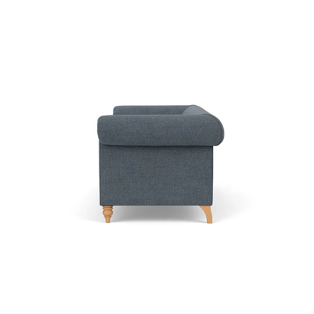 Rayner 4-Seater Sofa - Indigo, Rustic Weave