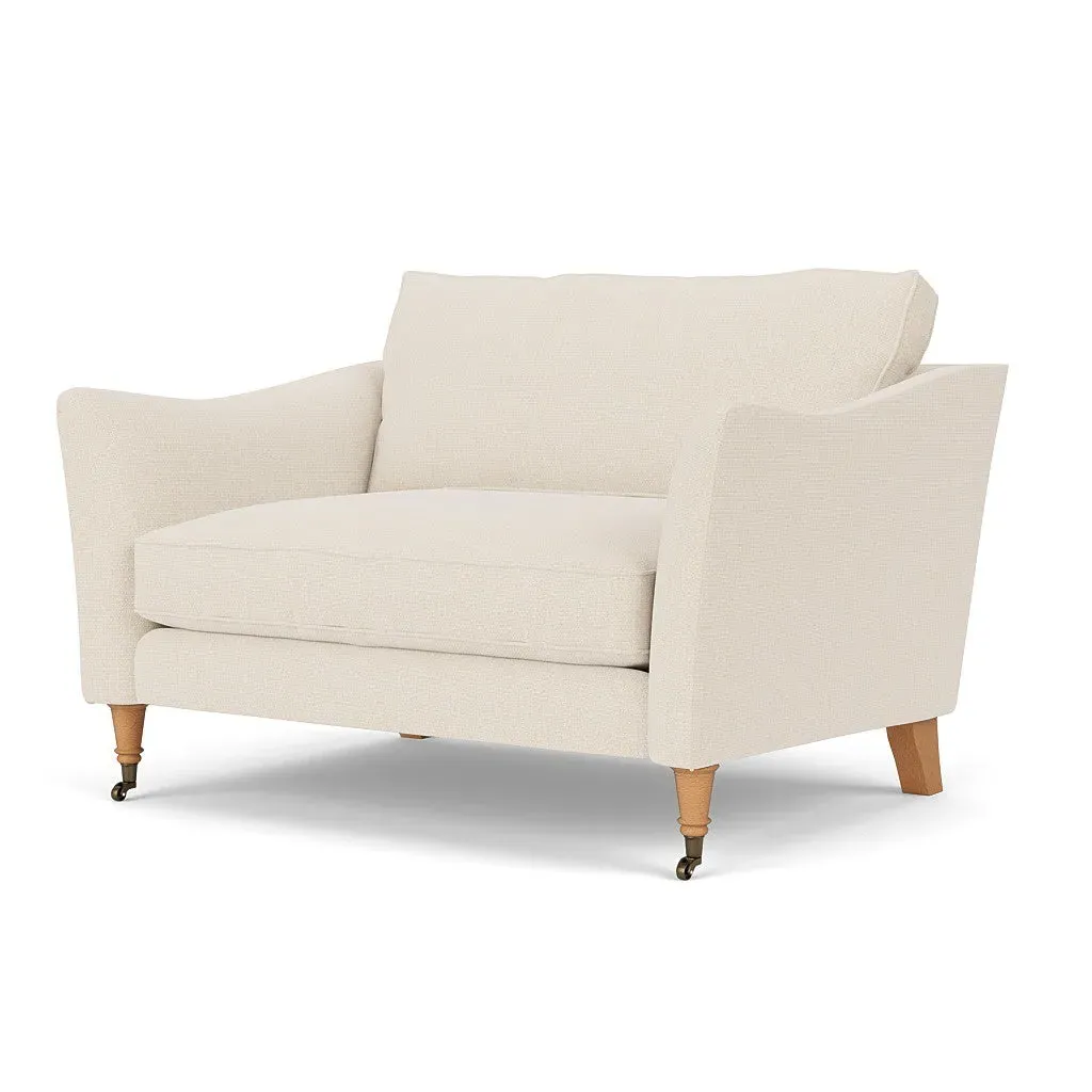 2-Seater Love Seat - Cream, House Weave