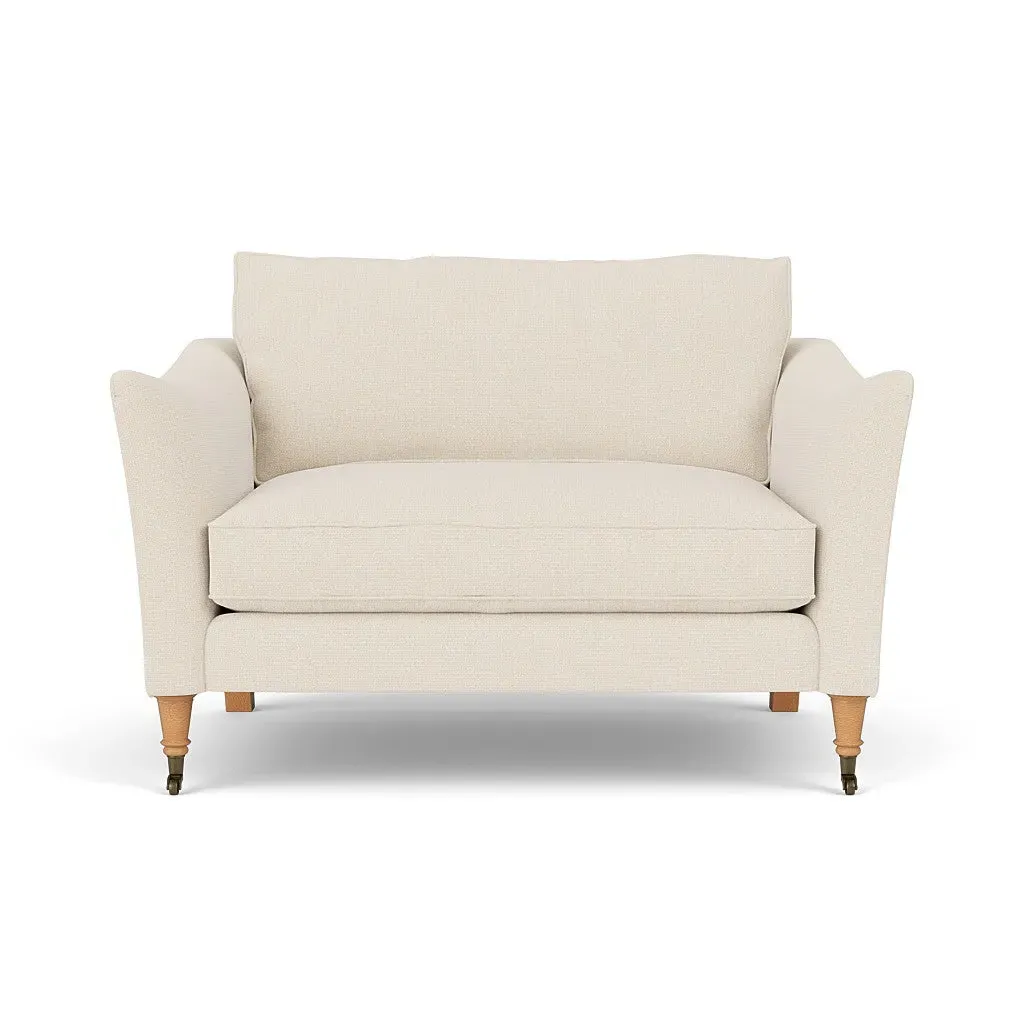 2-Seater Love Seat - Cream, House Weave