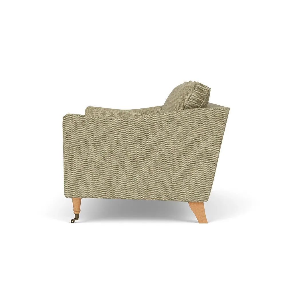 2-Seater Sofa - Apple, Herringbone Weave
