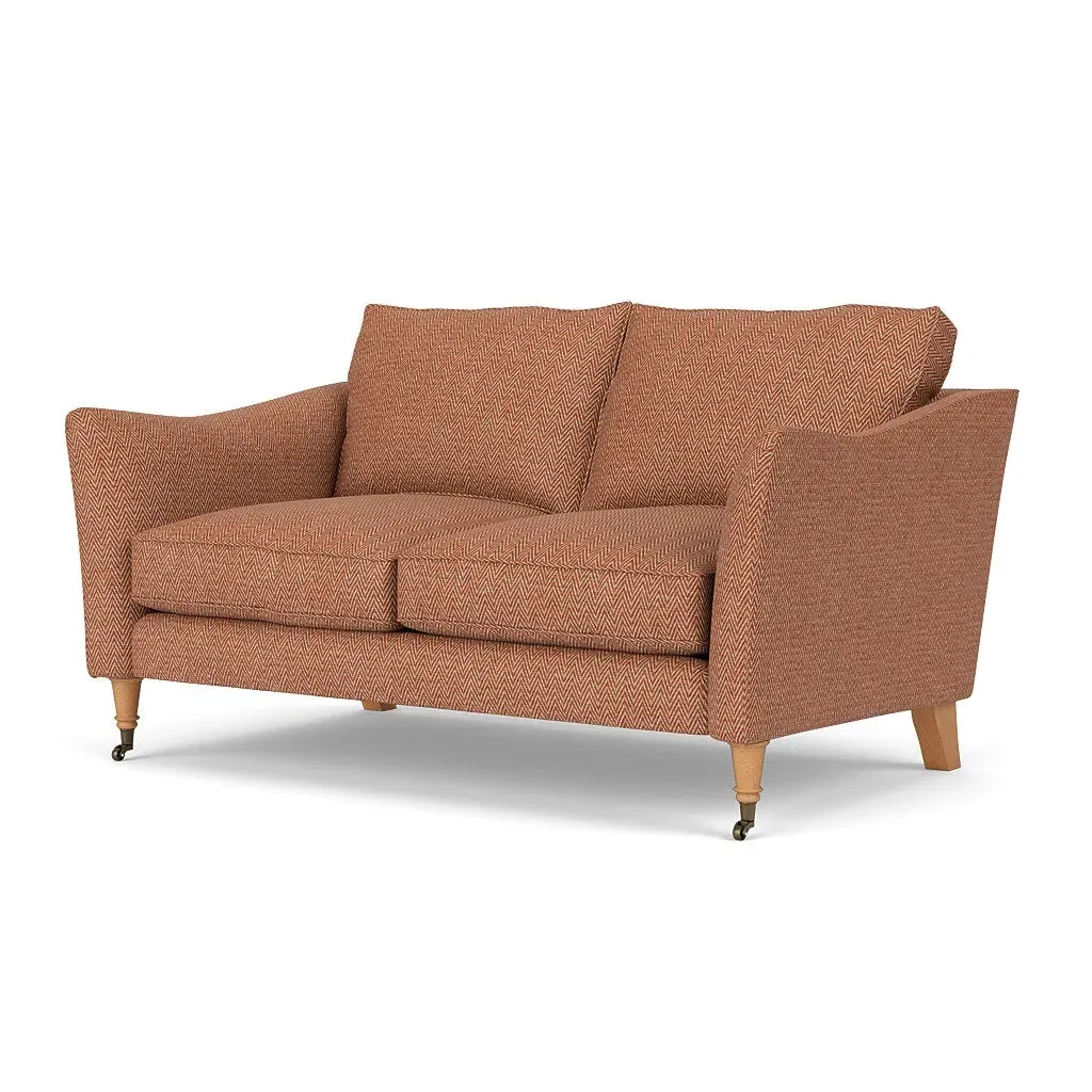 2-Seater Sofa - Brick, Herringbone Weave