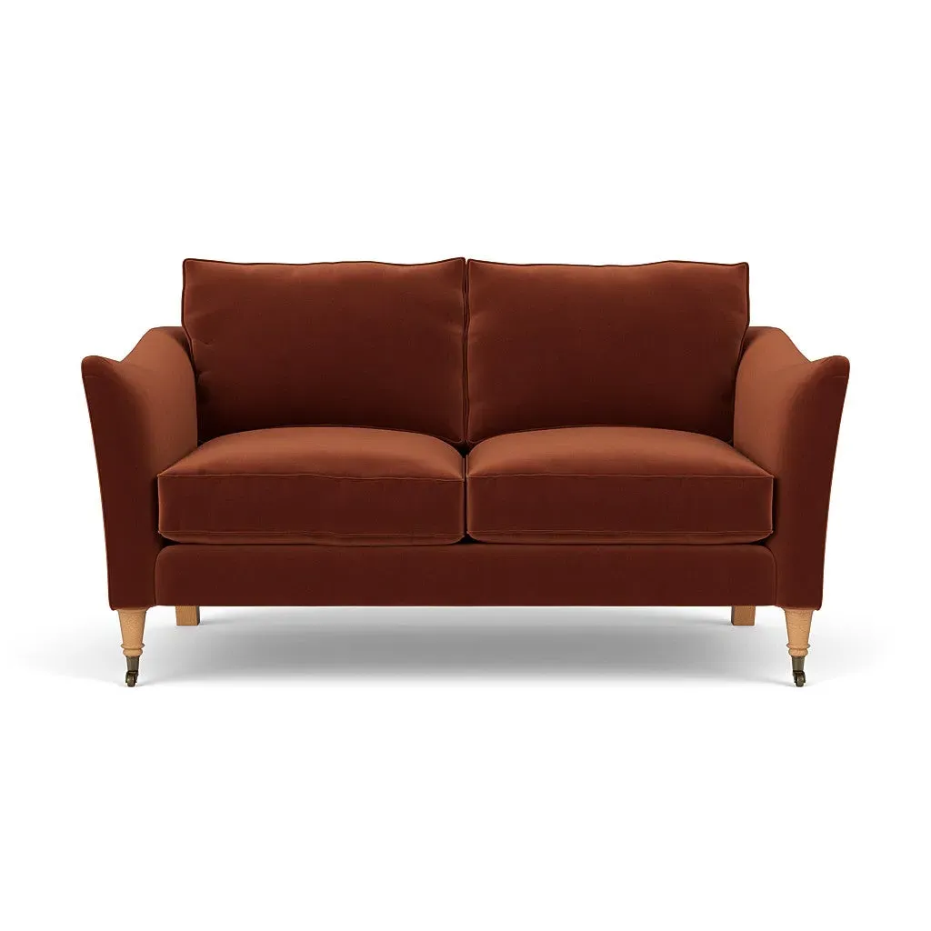 2-Seater Sofa - Brick, Matt Velvet image