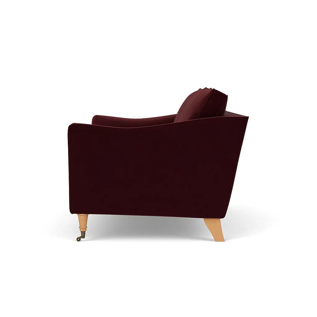 2-Seater Sofa - Dark Rosehip, Matt Velvet
