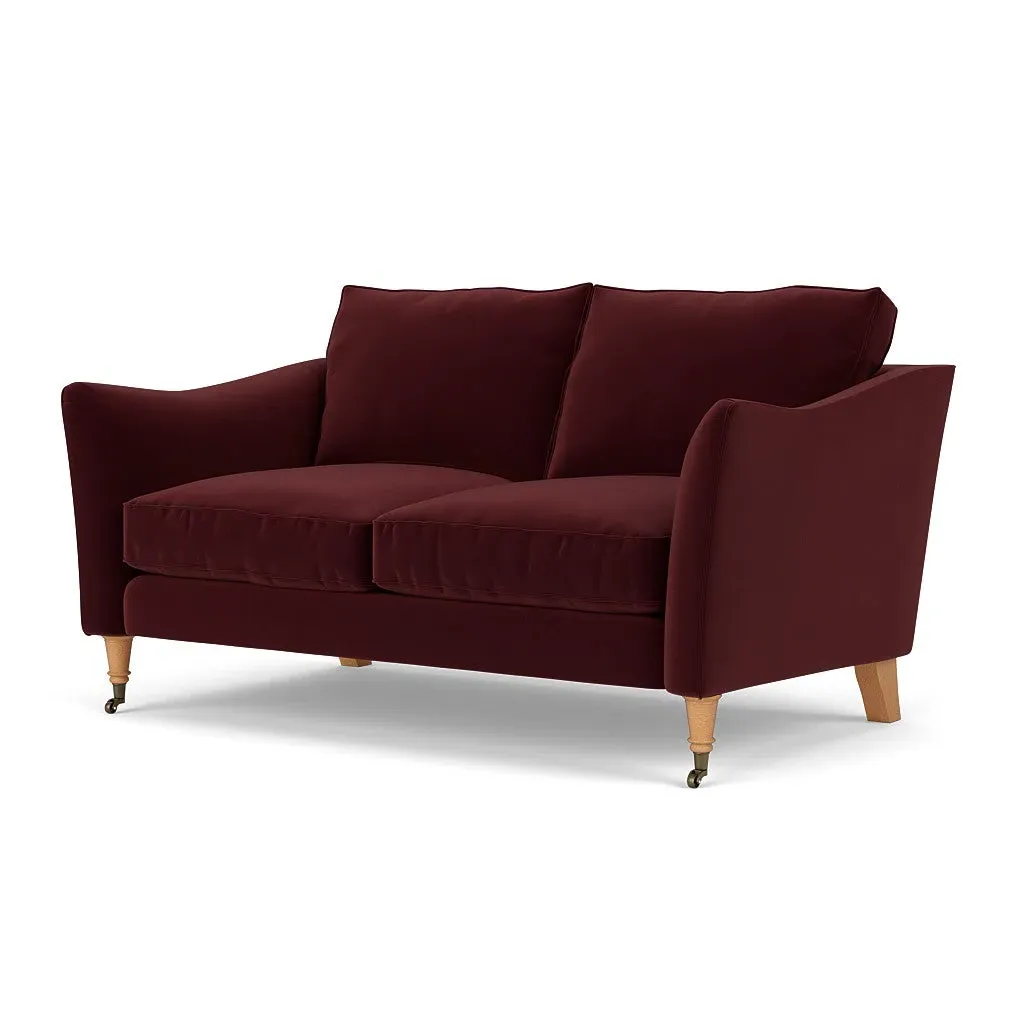 2-Seater Sofa - Dark Rosehip, Matt Velvet