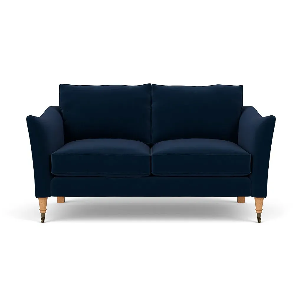 2-Seater Sofa - Deep Blue, Velvet image