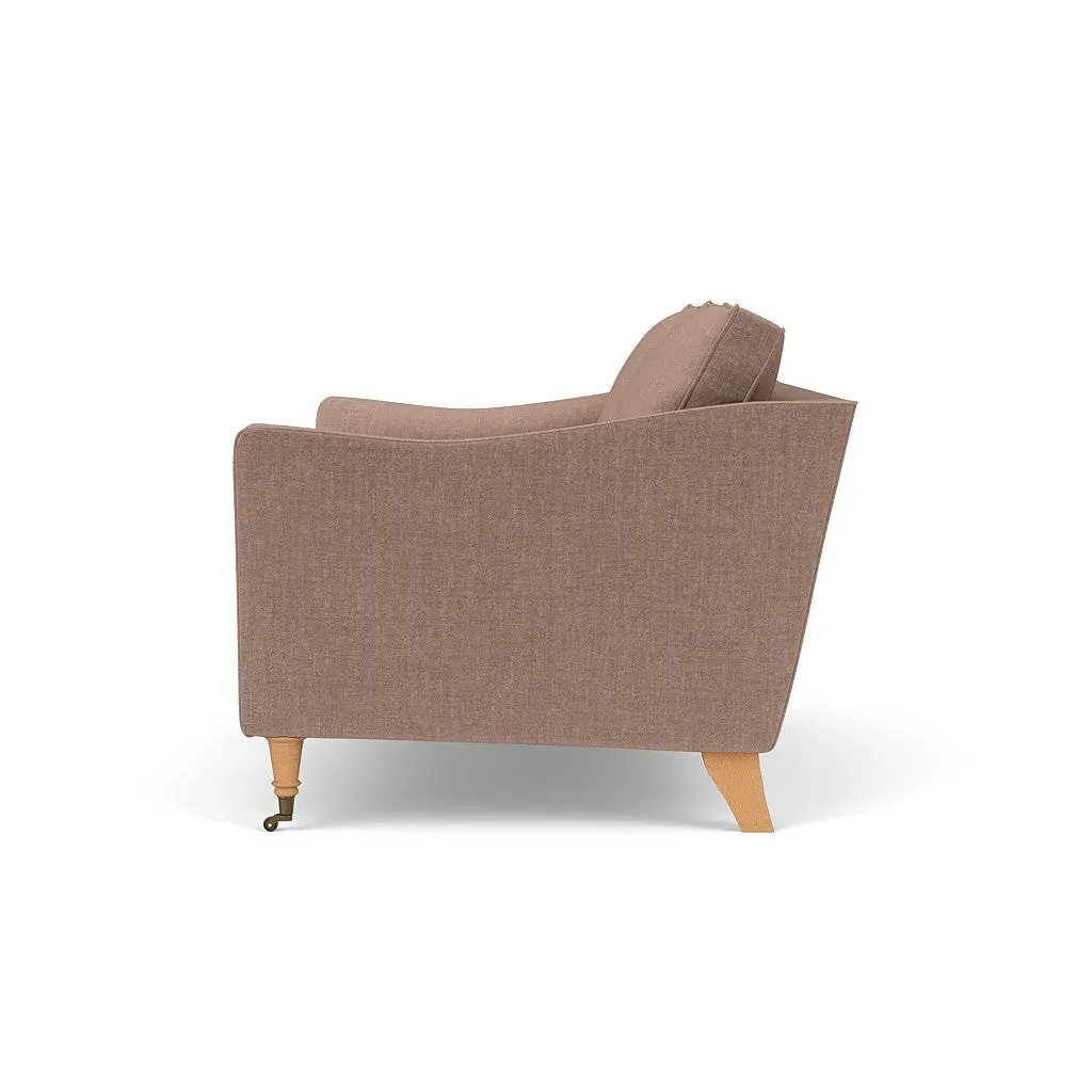 2-Seater Sofa - Dusky Rose, Eco Chenille