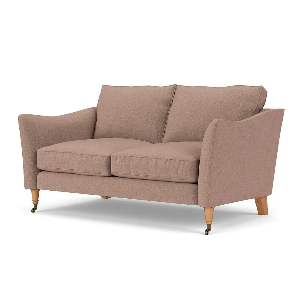 2-Seater Sofa - Dusky Rose, Eco Chenille