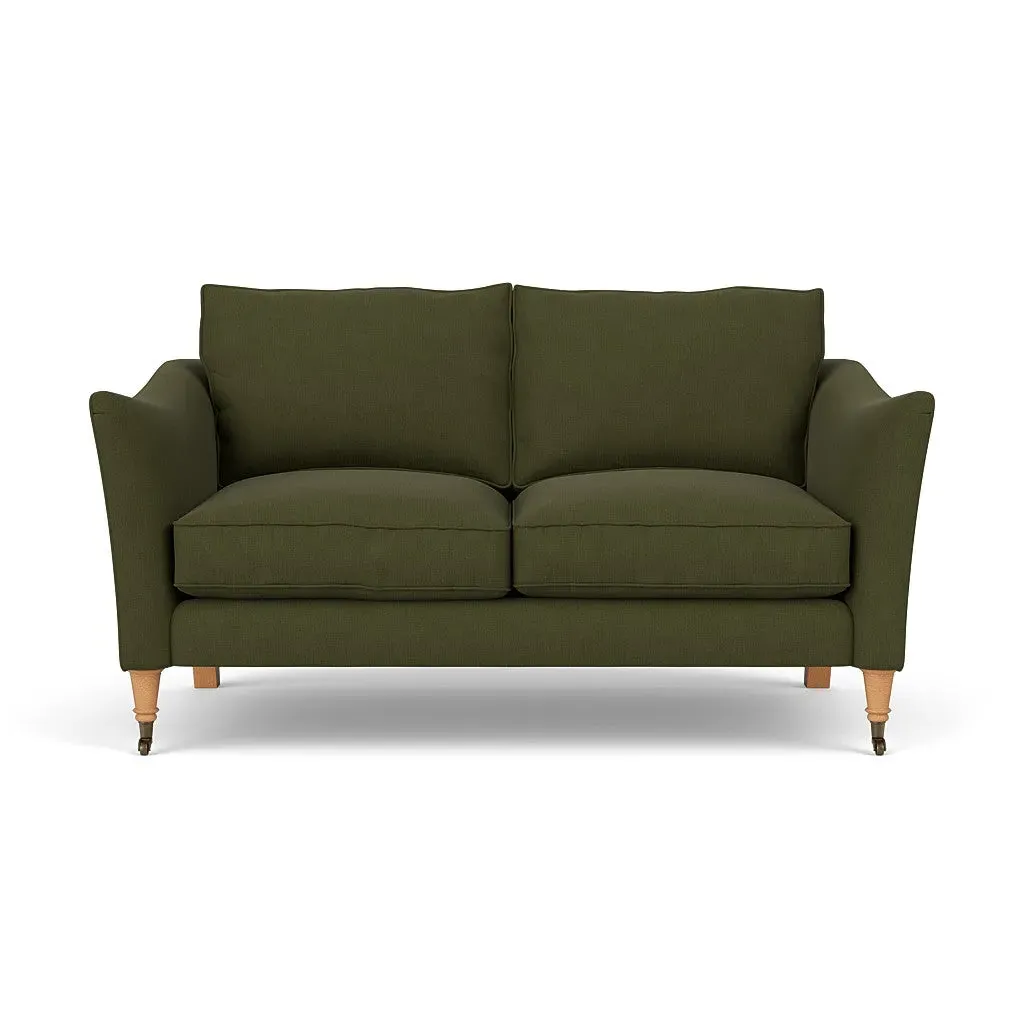 2-Seater Sofa - Forest Green, Linen Mix image