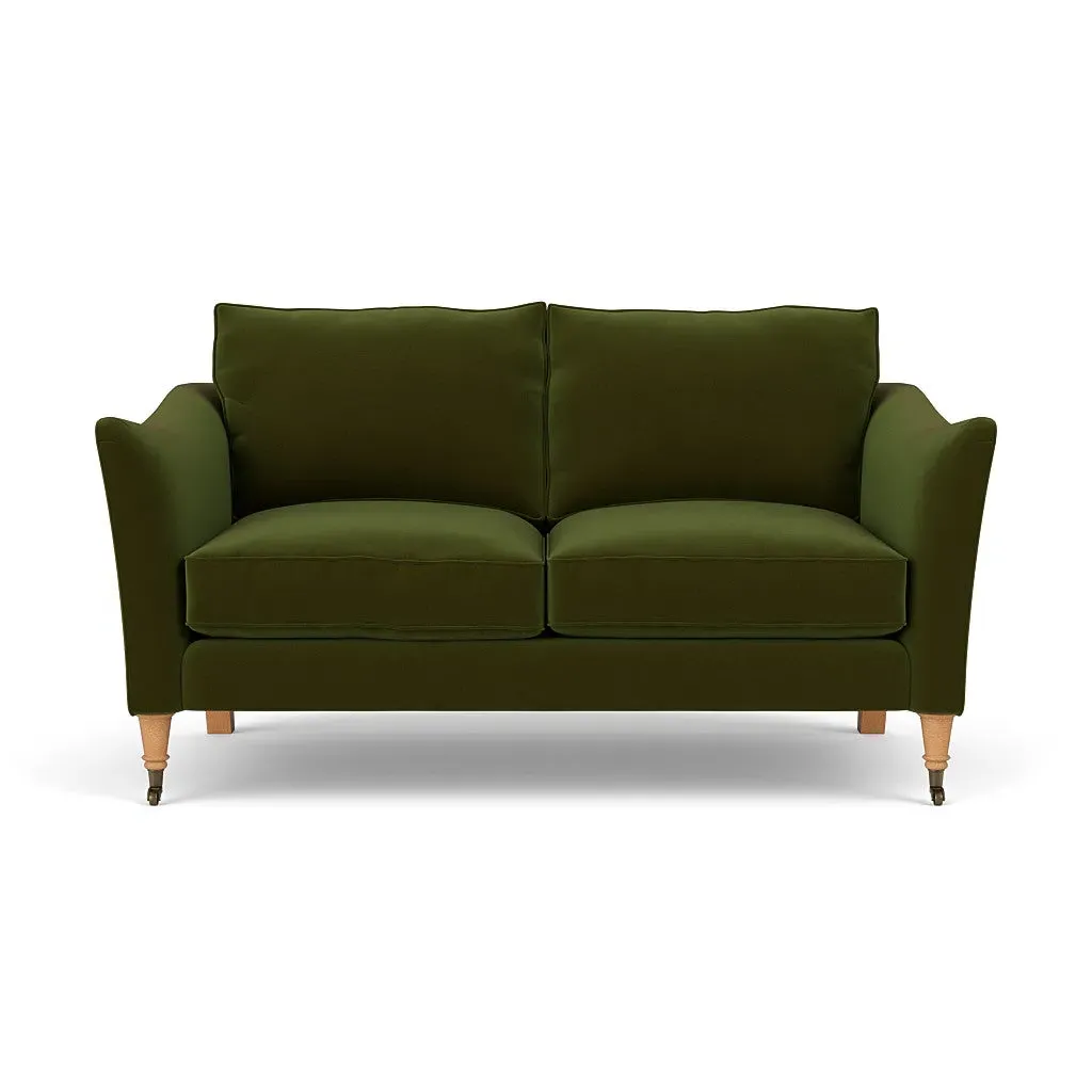 2-Seater Sofa - Forest Green, Velvet image