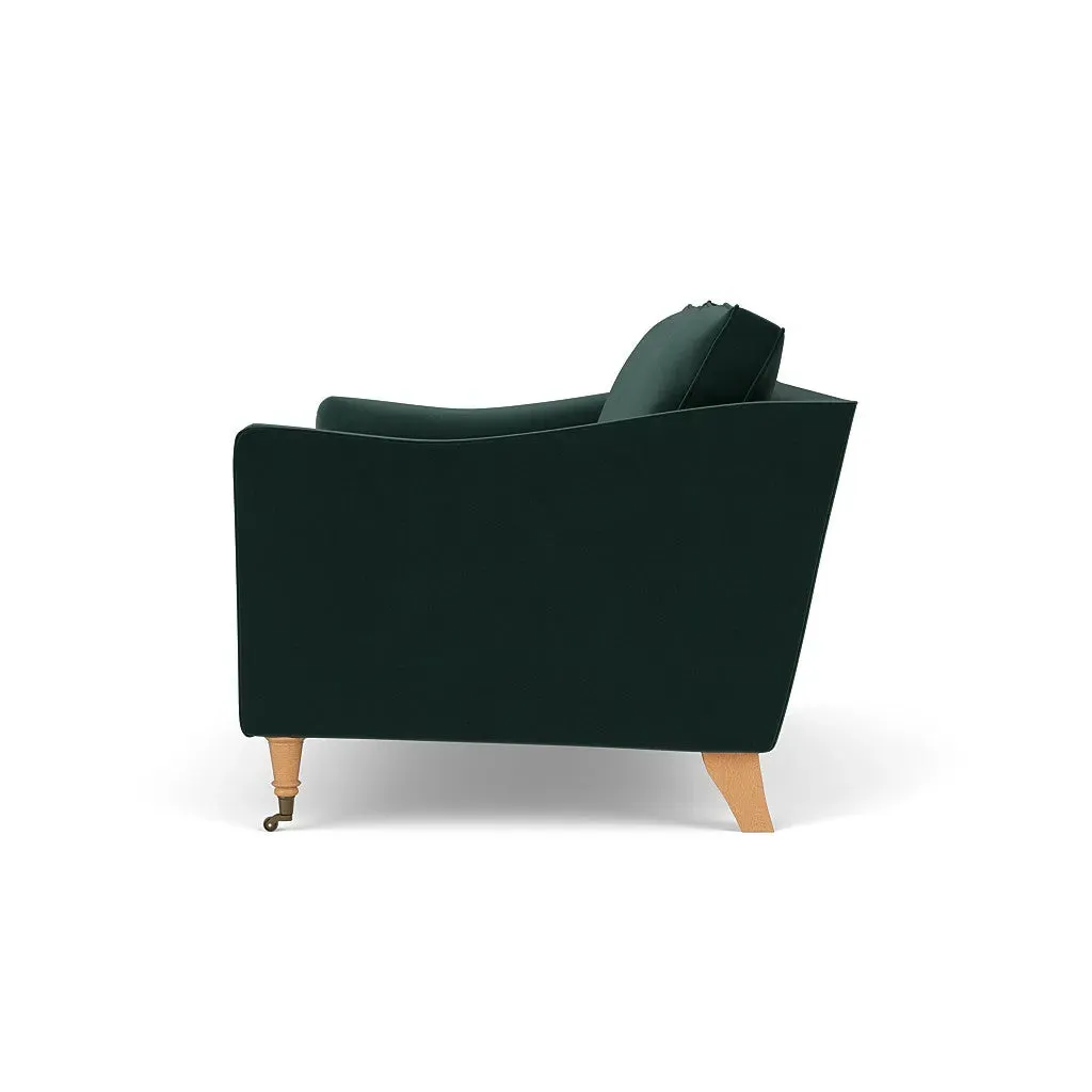 2-Seater Sofa - Lake, Matt Velvet