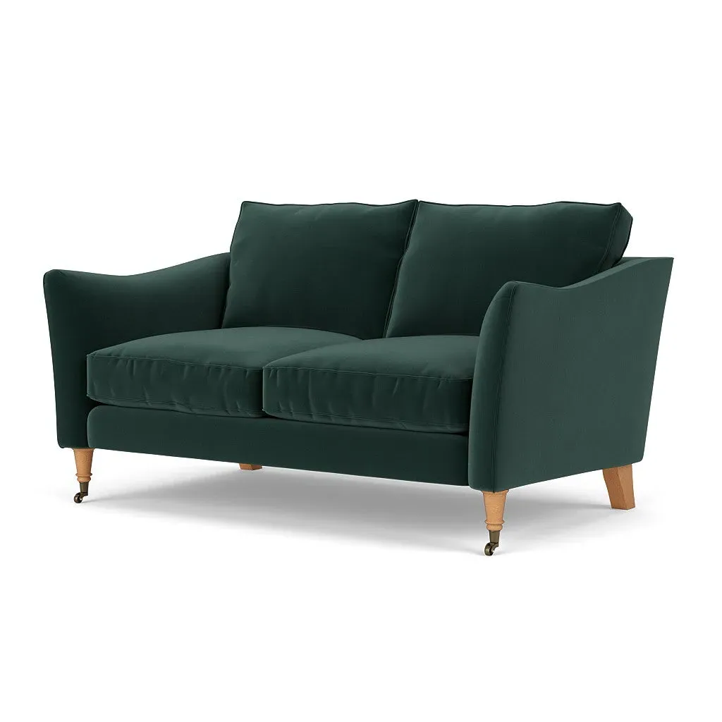 2-Seater Sofa - Lake, Matt Velvet