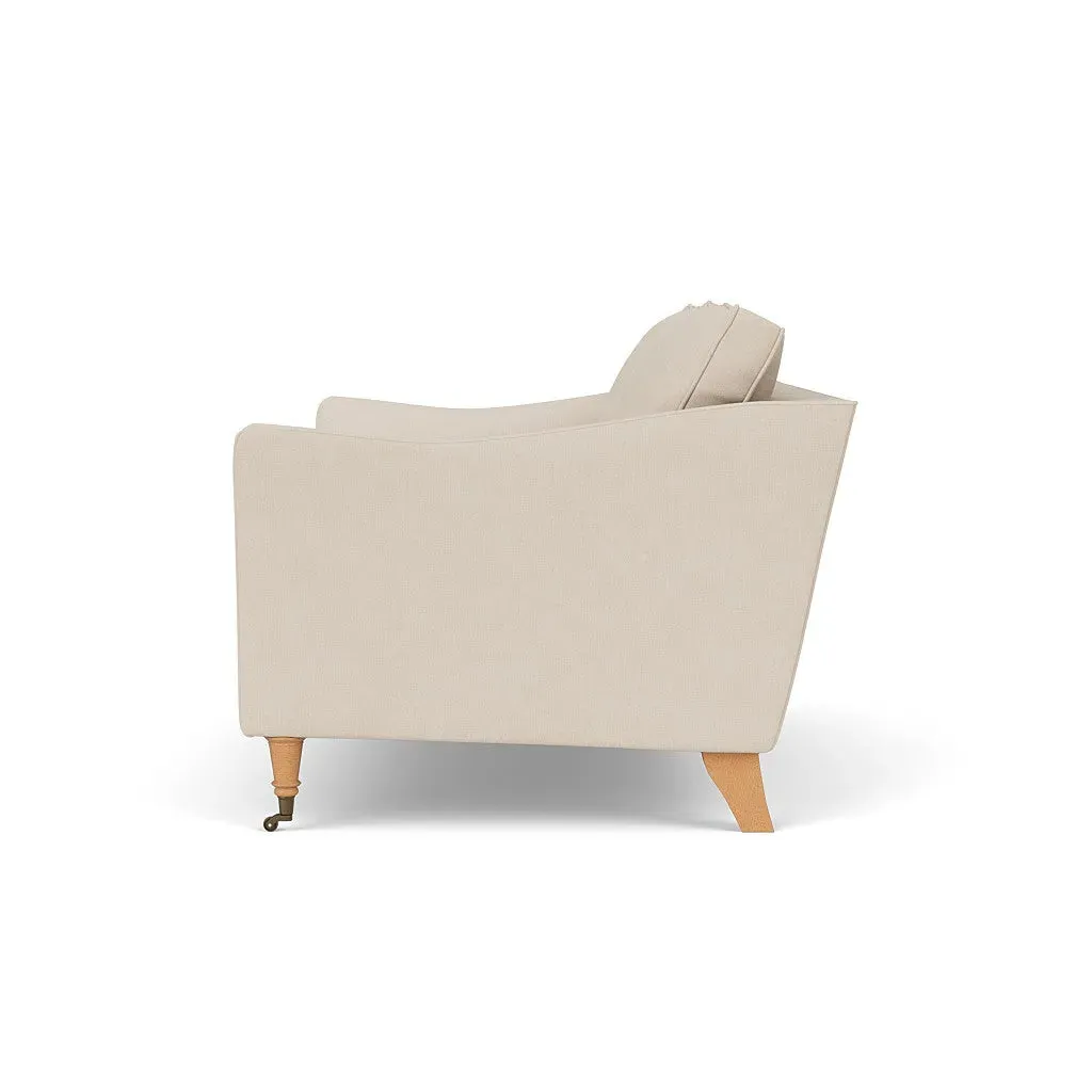 2-Seater Sofa - Lily White, House Linen Mix