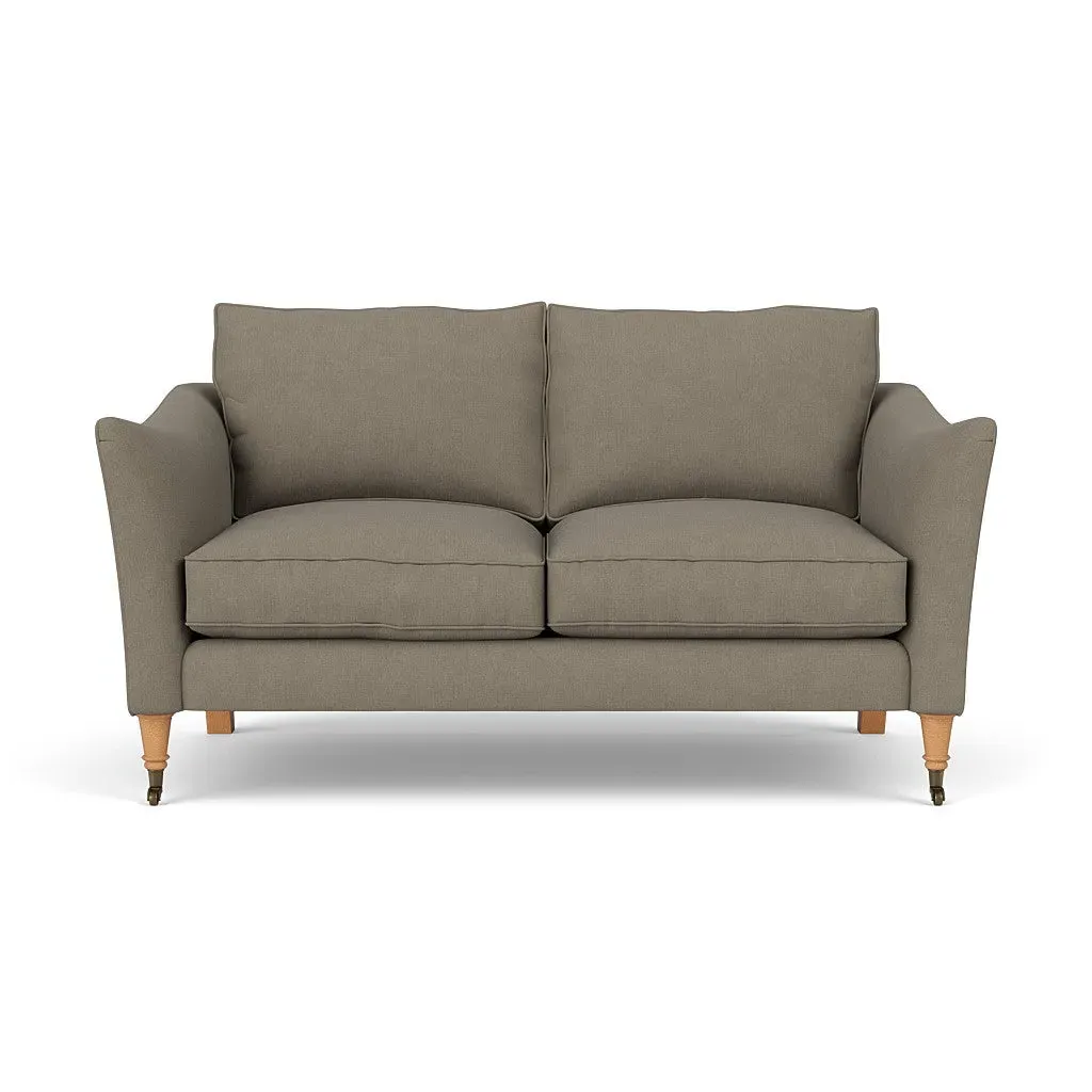 2-Seater Sofa - Mid Grey, Linen Mix