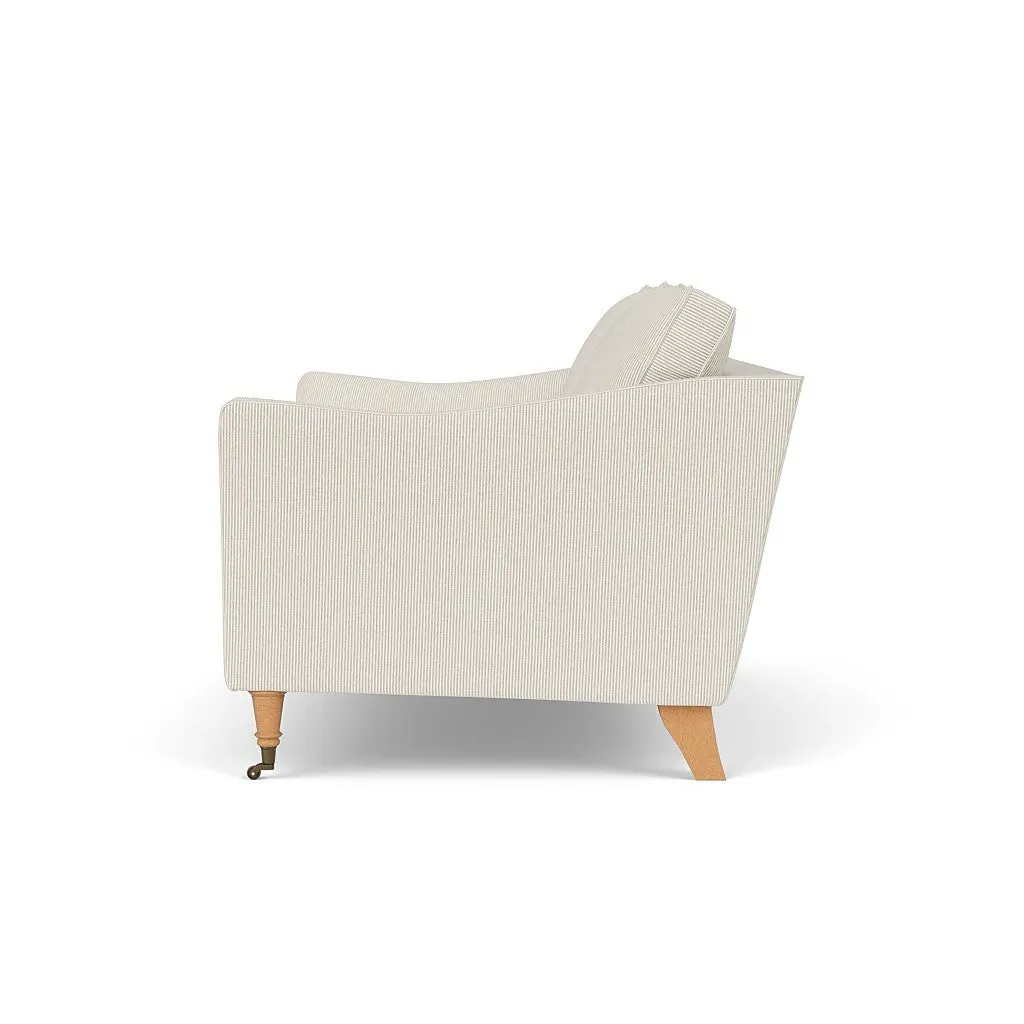 2 Seater Sofa - Natural, Broadway Stripe by The Cotswold Company, image 3