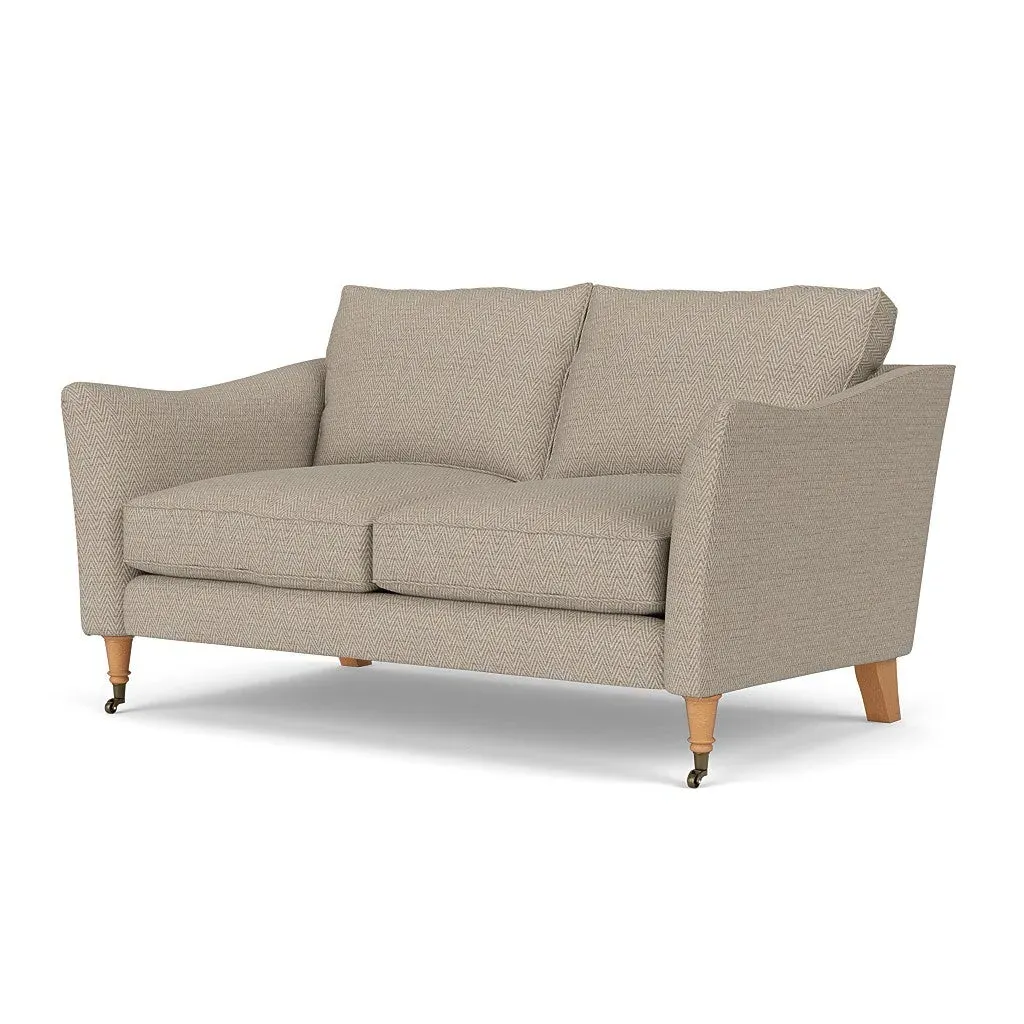 2-Seater Sofa - Natural, Herringbone Weave