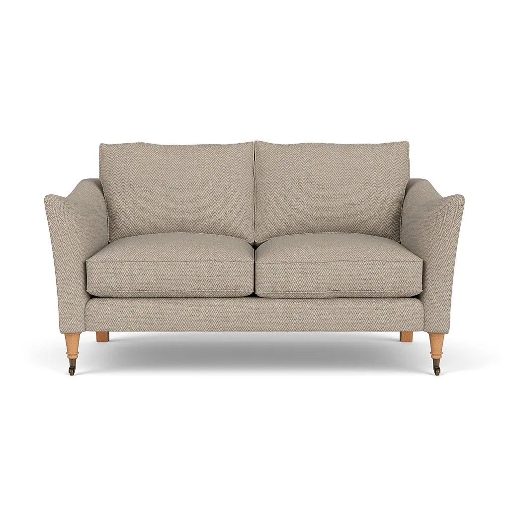 2-Seater Sofa - Natural, Herringbone Weave