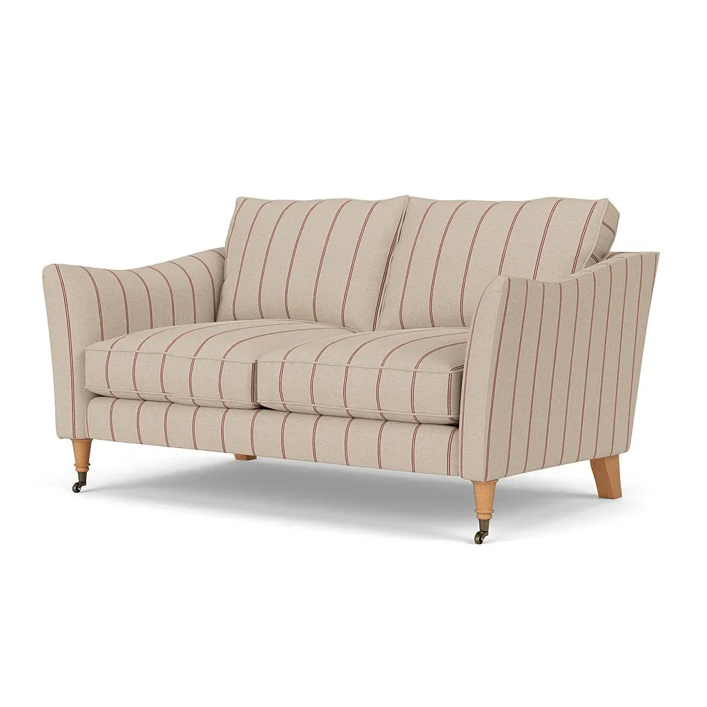2-Seater Sofa - Raspberry, Compton Stripe