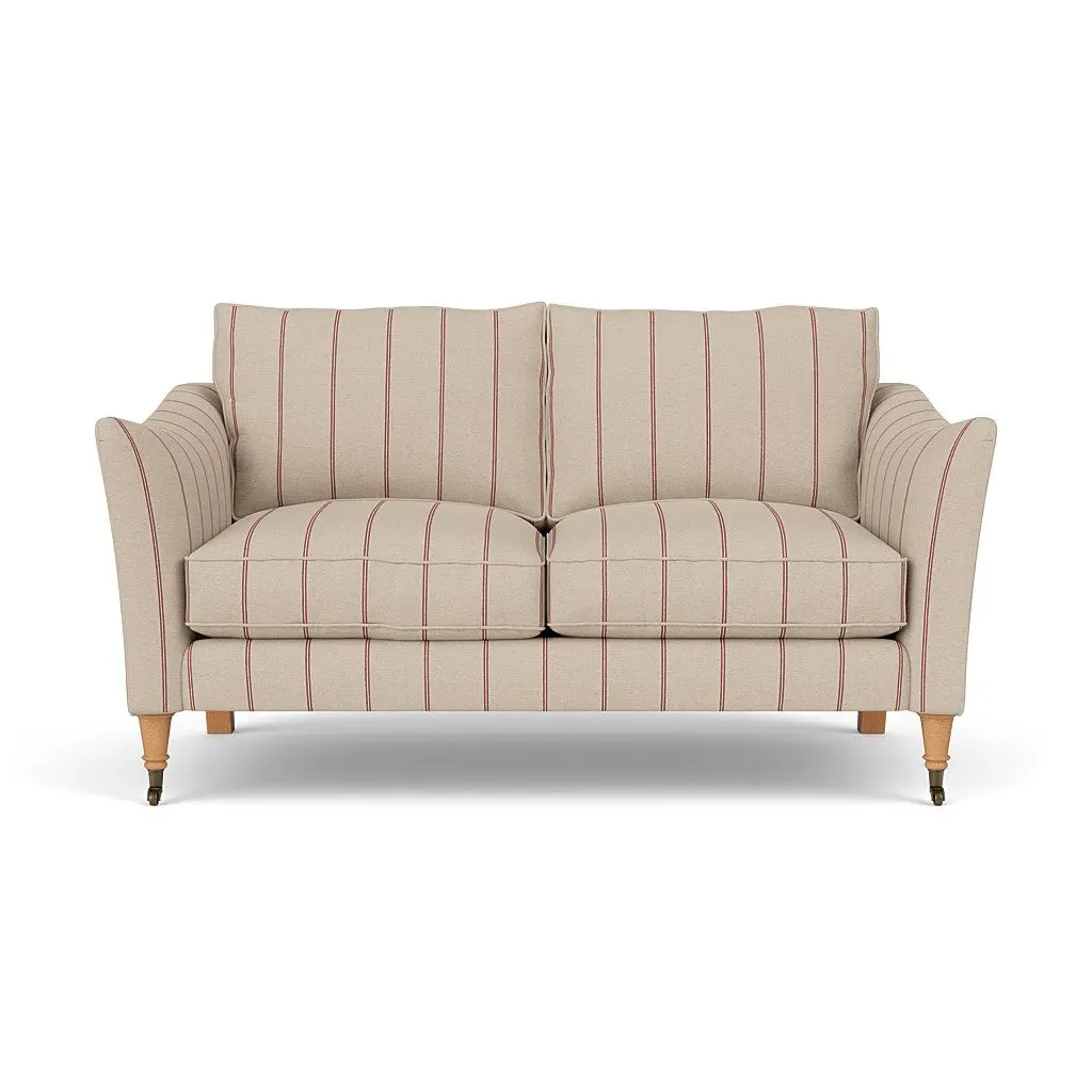 2-Seater Sofa - Raspberry, Compton Stripe image