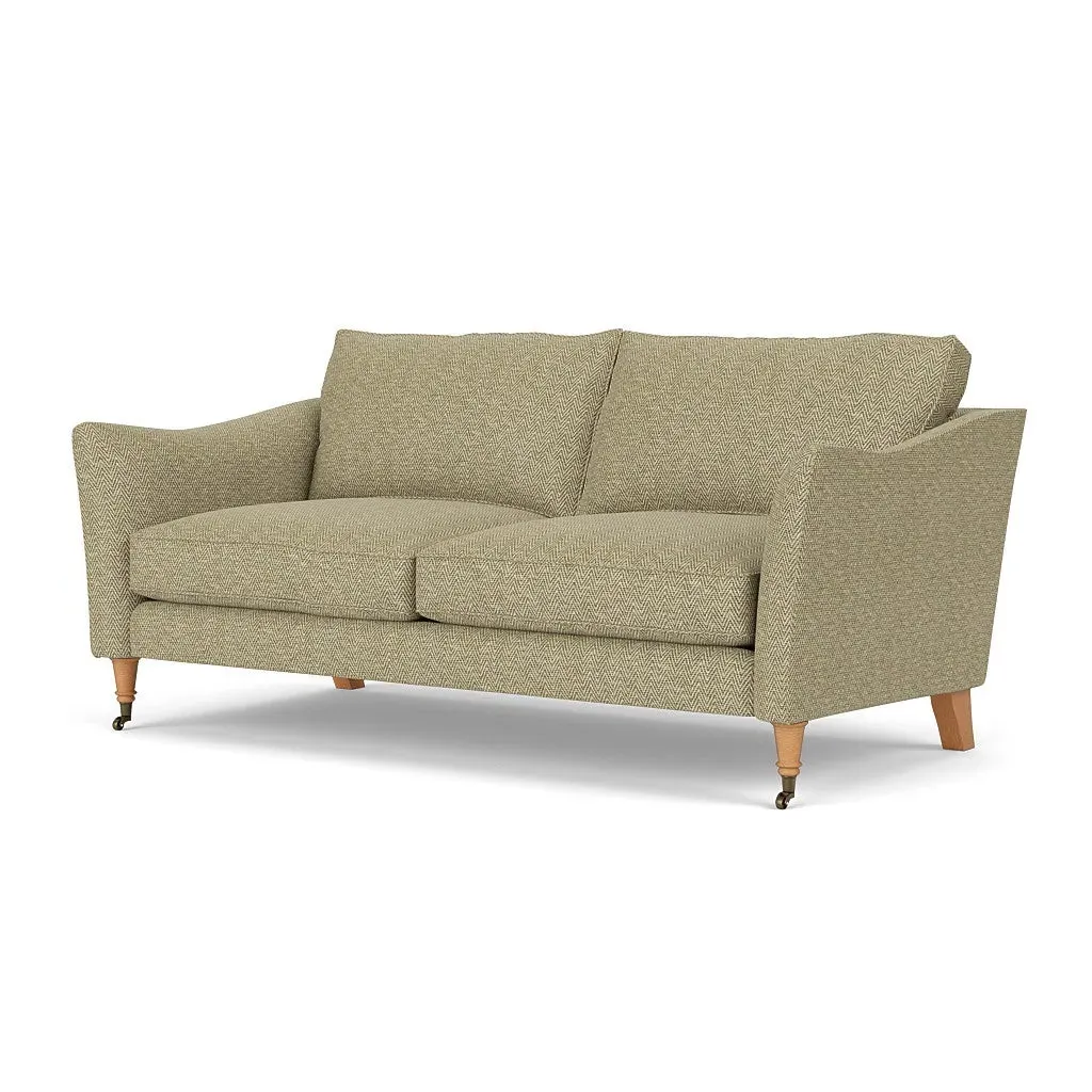 3-Seater Sofa - Apple, Herringbone Weave
