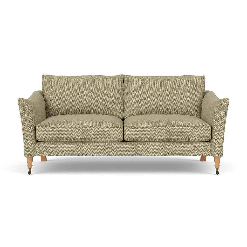3-Seater Sofa - Apple, Herringbone Weave