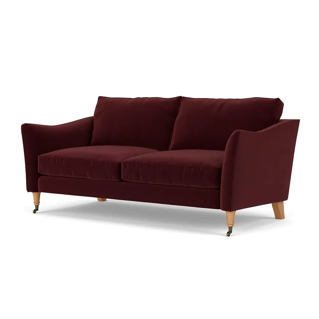 3-Seater Sofa - Dark Rosehip, Matt Velvet