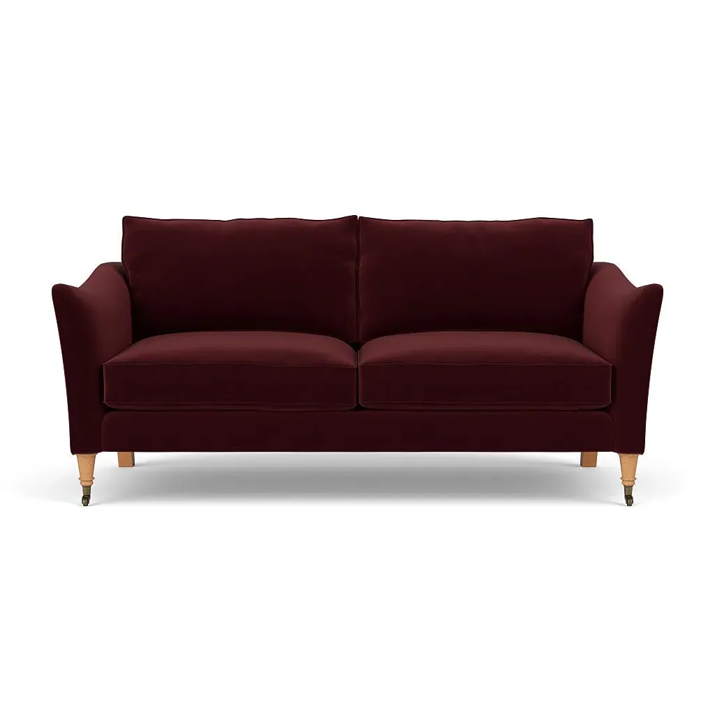 3-Seater Sofa - Dark Rosehip, Matt Velvet
