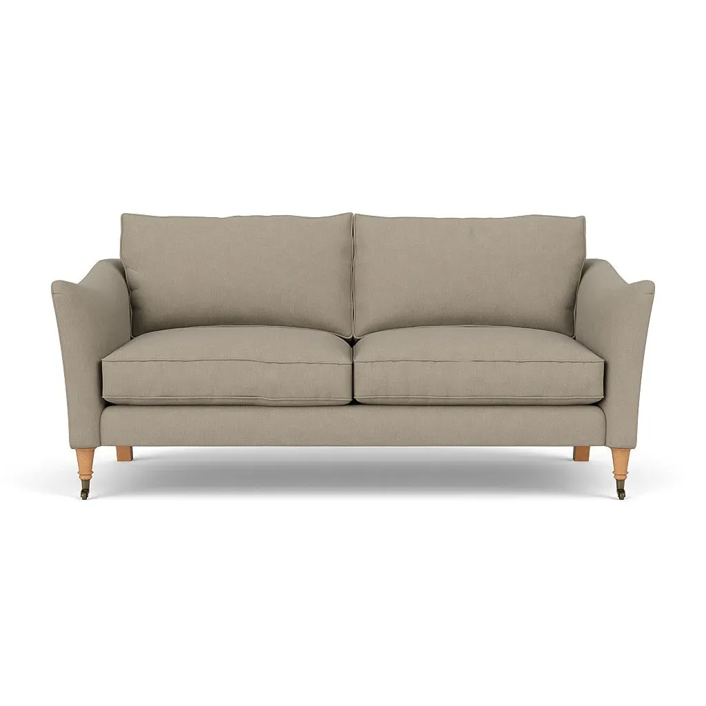 3-Seater Sofa - Dove Grey, Linen Mix