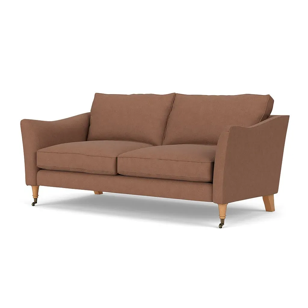 3-Seater Sofa - Dusky Blush, Linen Mix