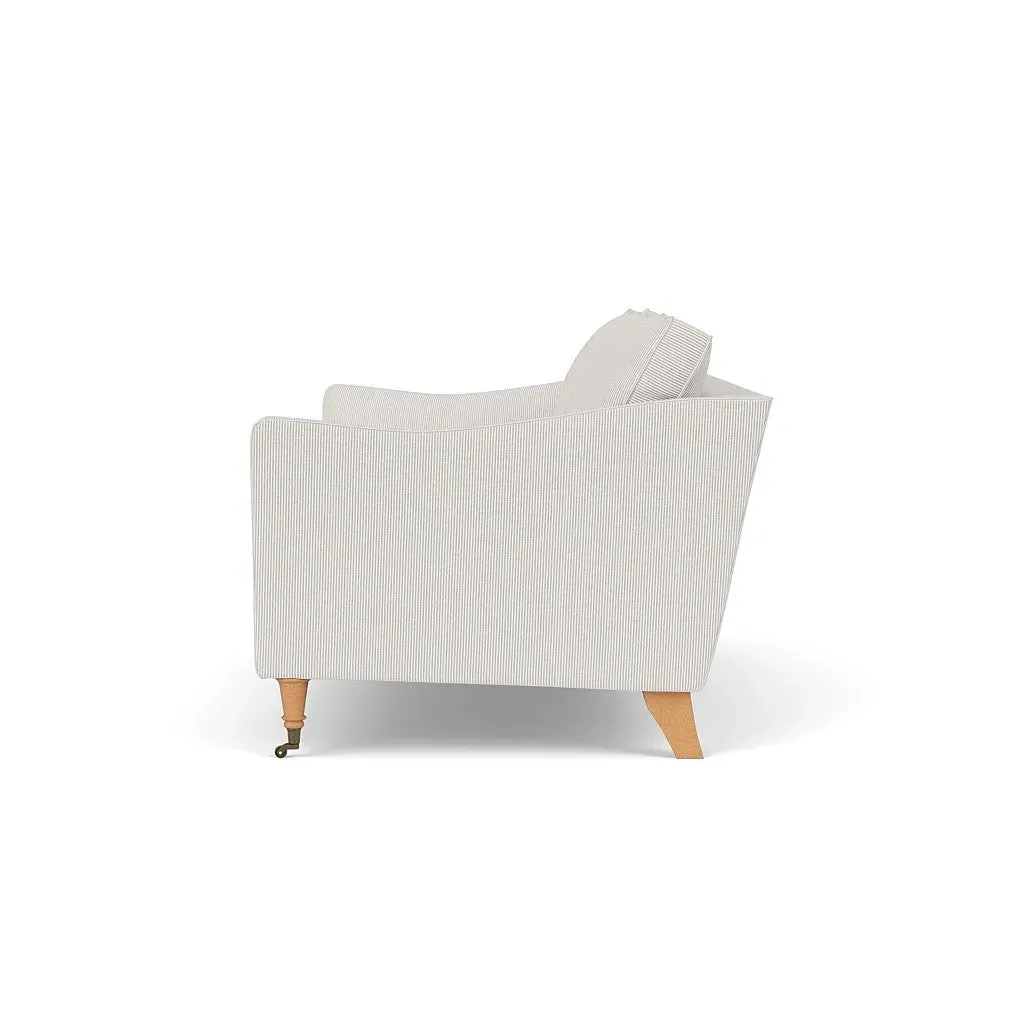 3-Seater Sofa - Grey, Broadway Stripe