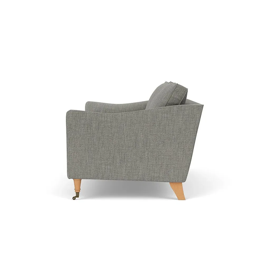 3-Seater Sofa - Grey Marl, Rustic Weave