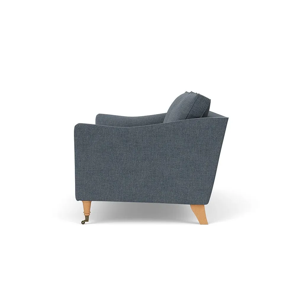 3-Seater Sofa - Indigo, Rustic Weave