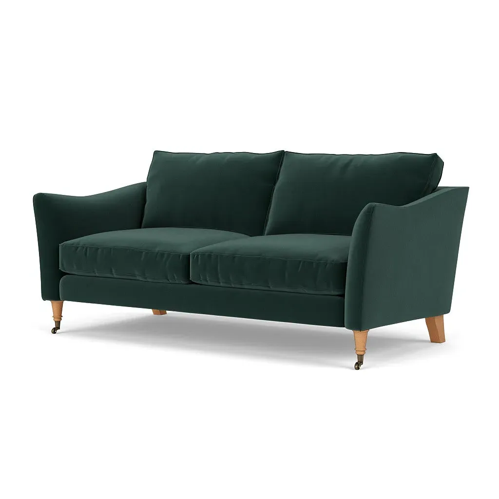 3-Seater Sofa - Lake, Matt Velvet