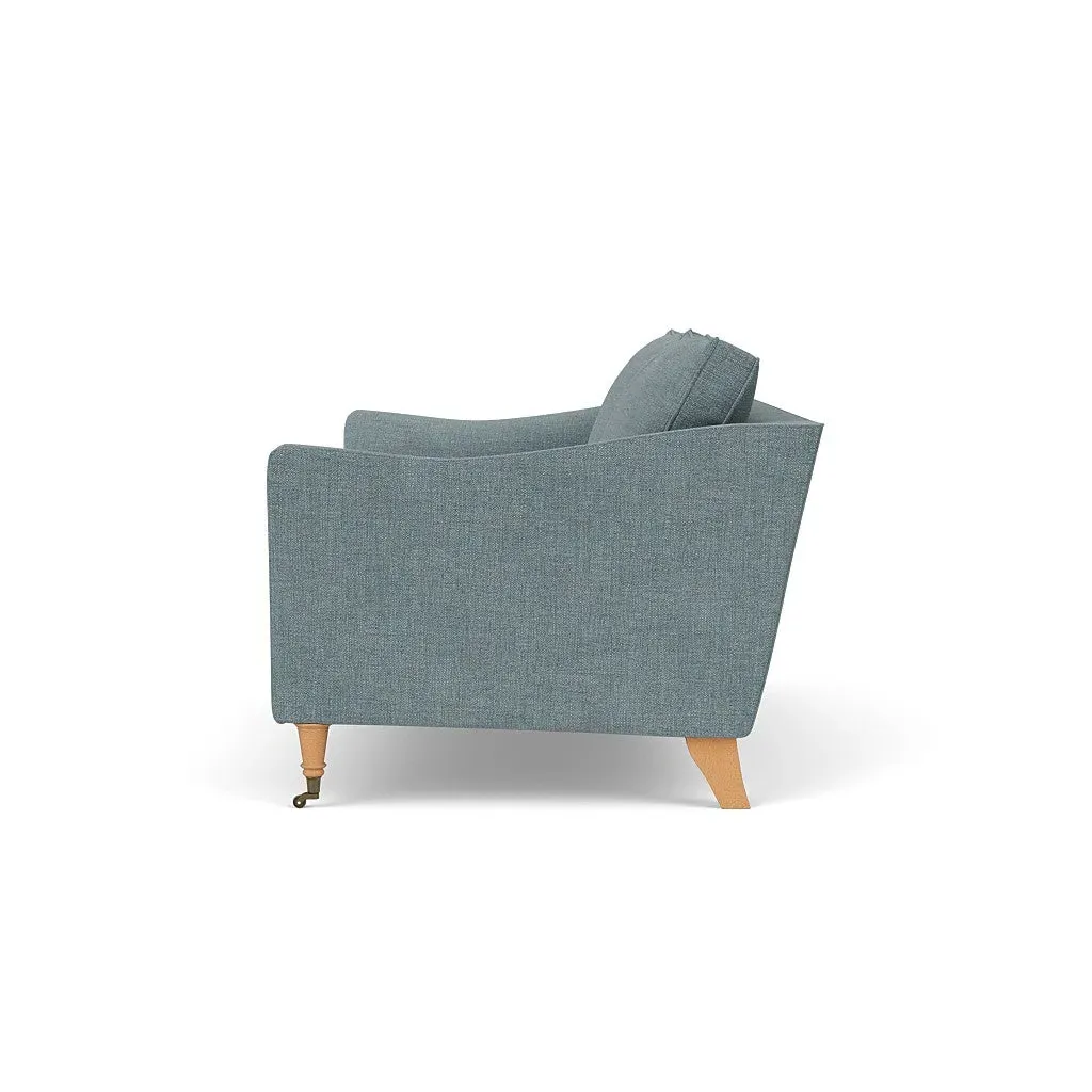 3-Seater Sofa - Teal, Rustic Weave