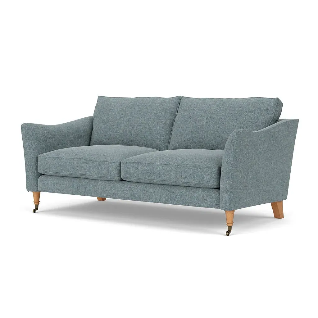 3-Seater Sofa - Teal, Rustic Weave