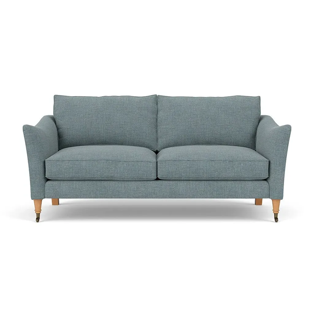 3-Seater Sofa - Teal, Rustic Weave