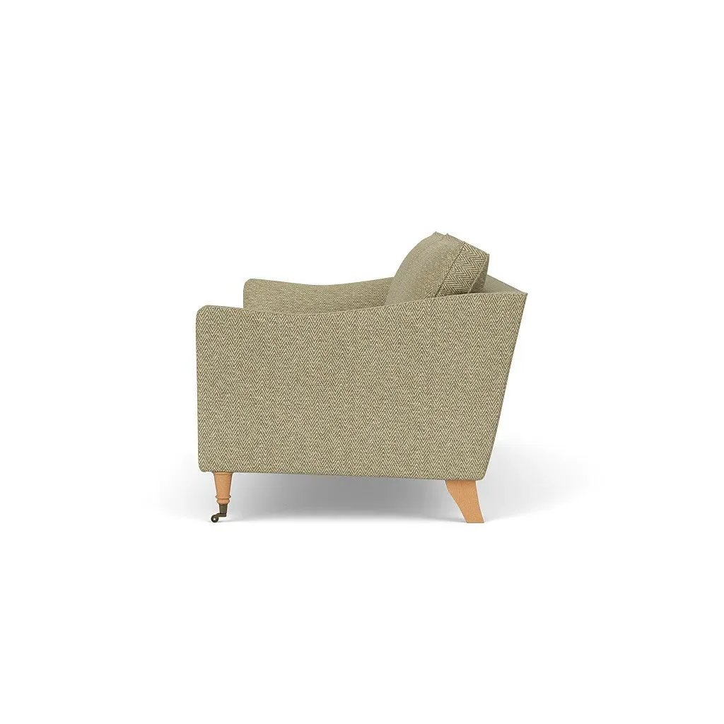 4-Seater Sofa - Apple, Herringbone Weave