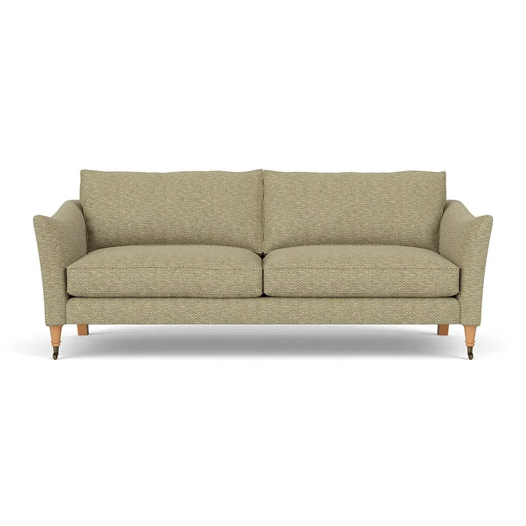 4-Seater Sofa - Apple, Herringbone Weave