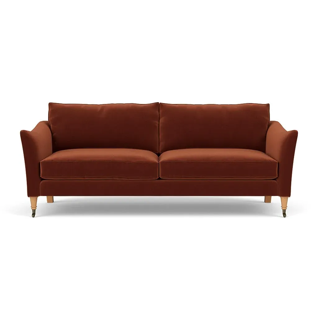 4-Seater Sofa - Brick, Matt Velvet